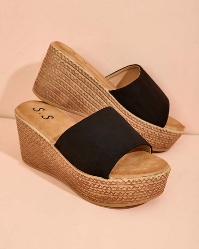 Royalfashion Damen Flip-Flops auf einem Plateau und Anker Albavia