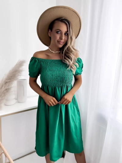 Grünes Damen-Minikleid a'la hiszpanka- Kleidung