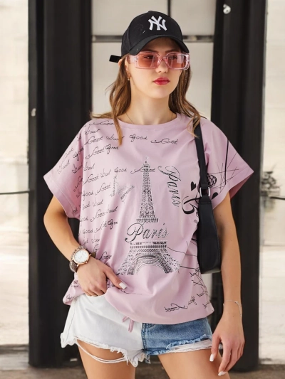 Royalfashion Damen Baumwoll-T-Shirt Gut Paris