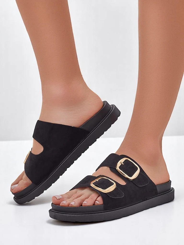 Royalfashion Damensandalen mit Schnallen Moments