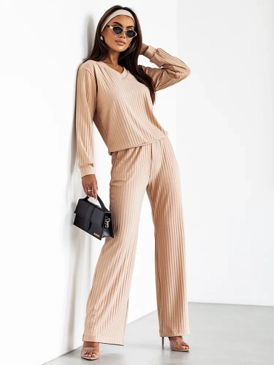 Royalfashion Damen-Set aus gerippter Baumwolle