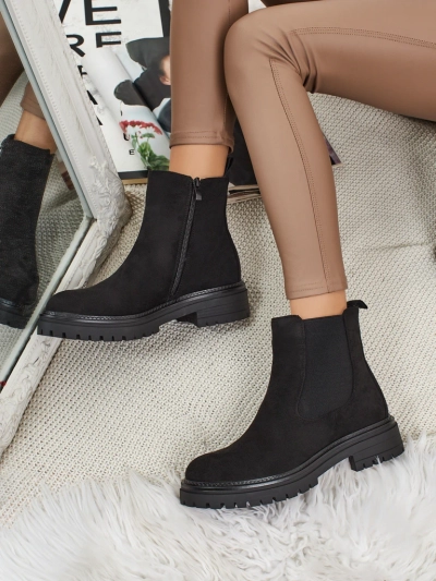 Damen Stiefeletten im Chelsea-Stil aus Öko-Wildleder Yorves