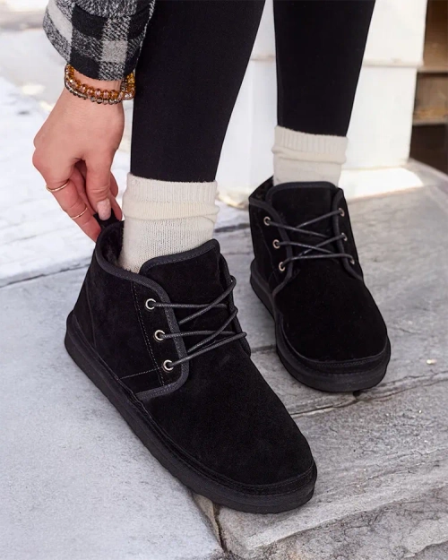 Чорні чоловічі утеплені черевики Gavin