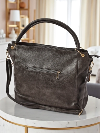 Damen Handtasche Leder Artemida Vera – graue Eleganz und Funktionalität