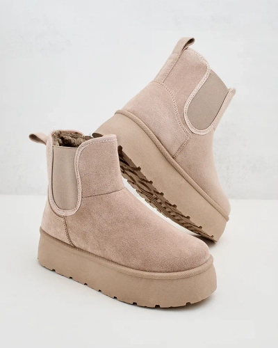 Royalfashion Damen Nomas kurze Stiefel a'la Schneestiefel