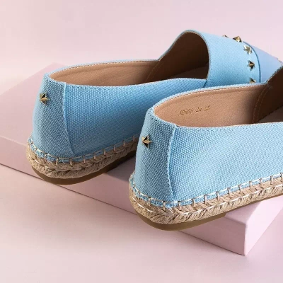 Blaue Damen-Espadrilles mit Fraus-Sternen - Schuhe
