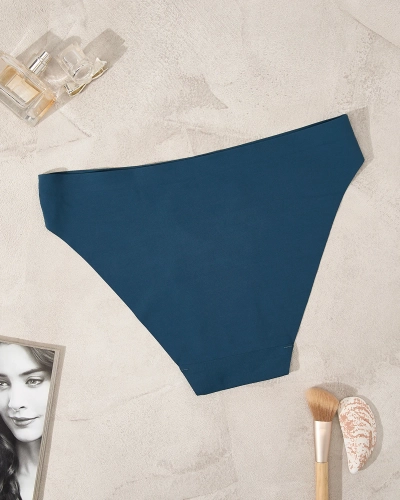 Royalfashion Marineblauer Damen-Slip mit herzförmigem Ausschnitt