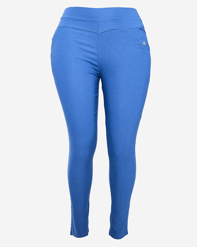 Blaue Damen-Teggings-Hose PLUS SIZE- Bekleidung