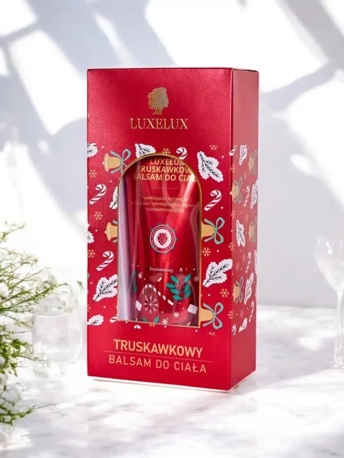 Luxelux Різдвяний бальзам для тіла з ароматом полуниці 300 мл