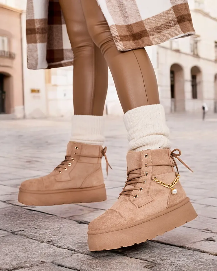 Royalfashion Damen Schnürstiefel Woruces