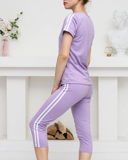 Жіночий спортивний спортивний комплект фіолетового кольору - Одяг