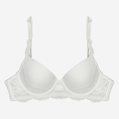 Weißer Damen-BH mit Spitze - Unterwäsche