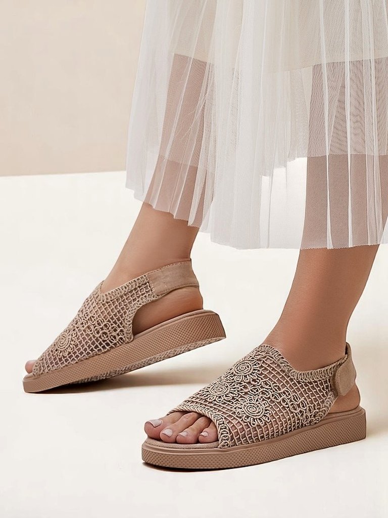 Royalfashion Damen Levay Ajour-Sandalen mit Obermaterial