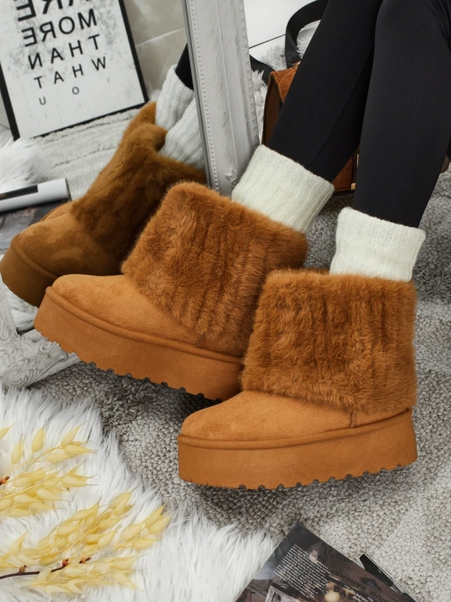 Чоботи a'la снігоходи жіночі з хутром Irelle