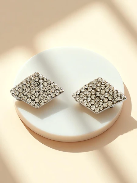 Royalfashion Damen-Clip-Ohrringe mit Zirkonia