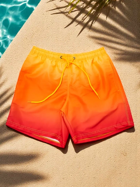 Royalfashion Sportliche Herren Ombre Shorts mit schützendem Netzfutter