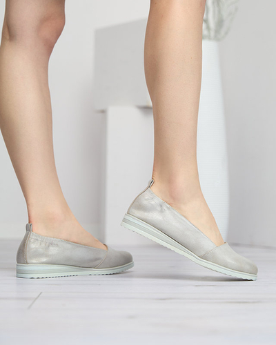 Silber Asya Ballerinas - Schuhe