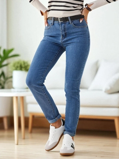 Royalfashion Damen Baumwoll-Hosen im tapered Schnitt