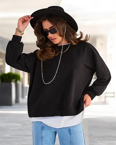 Royalfashion Women's Cotton Thin Sweatshirt