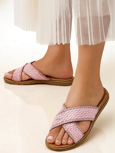 Royalfashion Damen Sandalen mit geflochtenen Riemen Bornes