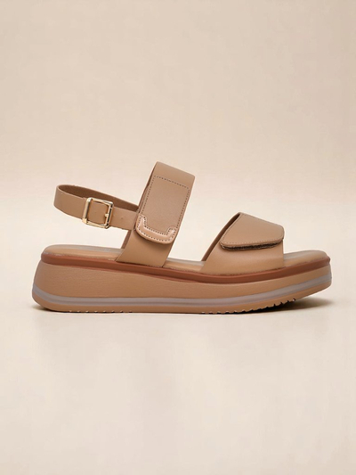 Royalfashion Damensandalen mit dickerer Sohle Tulipp