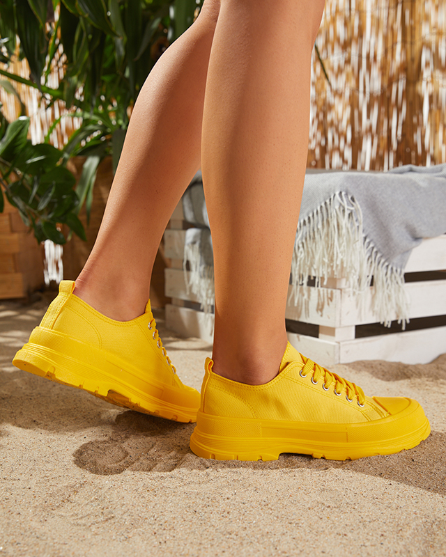 Gelbfarbene Damen-Sportsneaker Ctogi- Footwear