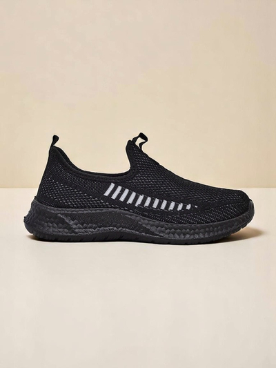 Royalfashion Damen Sport Slip-On Stoff Sneaker zum Reinschlüpfen