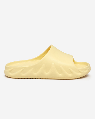 Klassische Damen-Gummihausschuhe in Pastellgelb Derika - Footwear