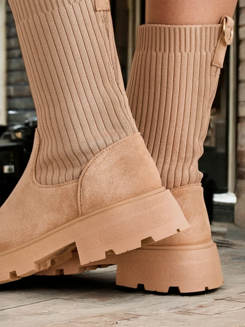 Жіночі чоботи на шнурках Royalfashion Деретт