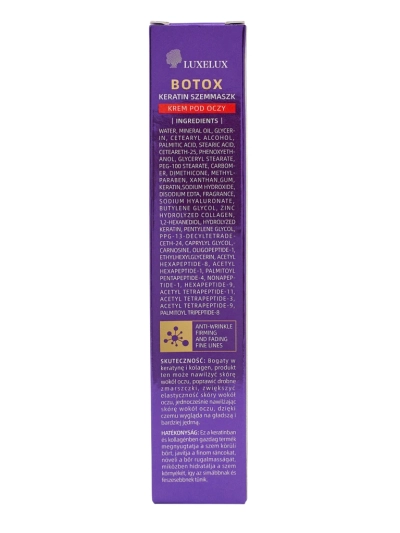 LUXELUX Hypnosia Augencreme Botox Keratin Collagenum für die Augen