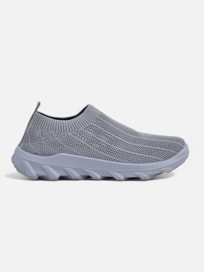 Damen-Sneakers Taubengrau Silvana - bequeme Slip-on-Schuhe für die Stadt