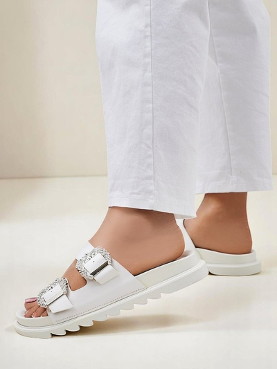 Royalfashion Damen-Slides mit Schnallen Mrs Aurora