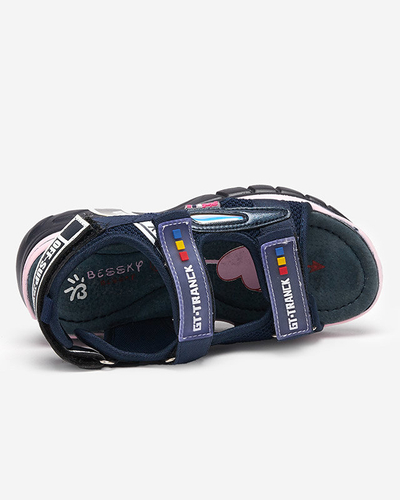 Mädchensandalen in marineblau Umaf-Schuhe