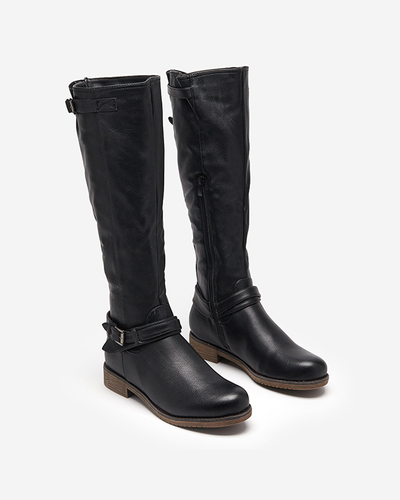 Жіночі чорні утеплені чоботи Radolia - Взуття