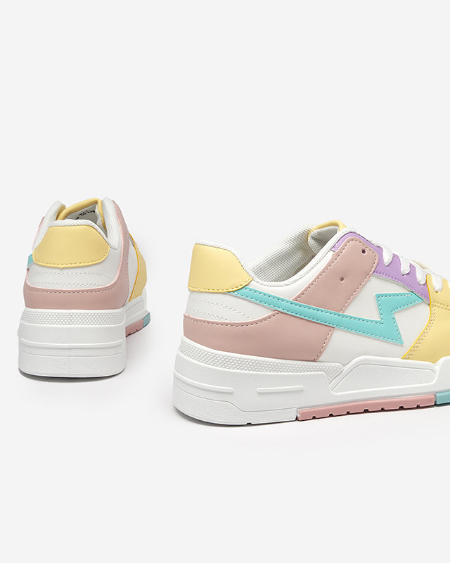 Gelb-rosa Damen-Sportschuhe Tremsi Sneakers - Schuhe