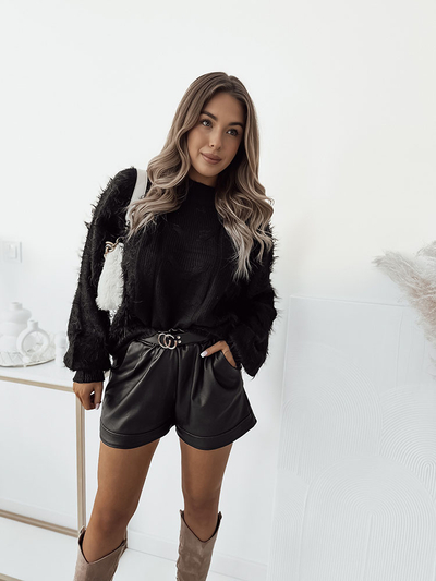 Royalfashion Schwarzer Damenpullover Bettdecke