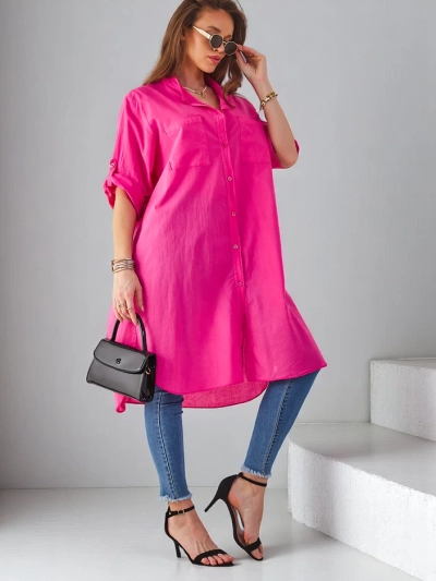 Royalfashion Baumwoll-langarm-Shirt für Damen, oversized