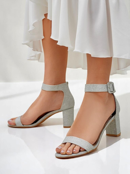 Royalfashion Glitzer Damen Sandalen Montrea