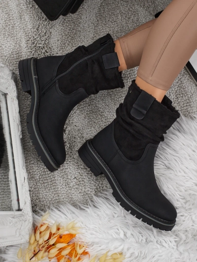 Höhere Damenstiefeletten aus Öko-Wildleder Liora