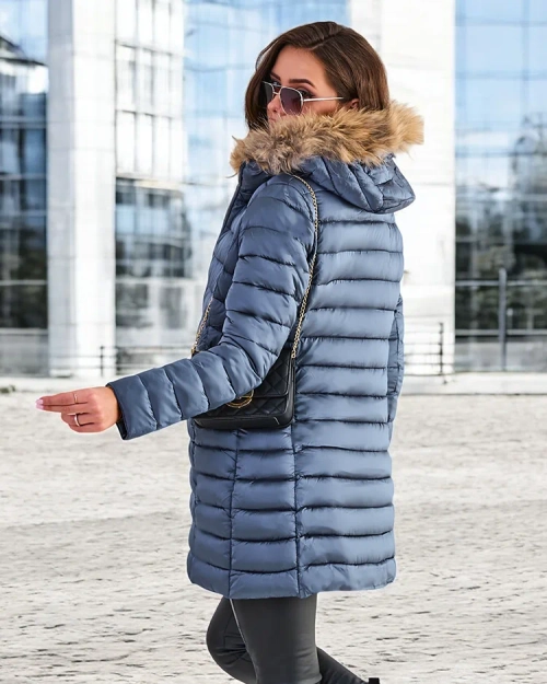 Жіноча зимова куртка Royalfashion у стилі крільчатка