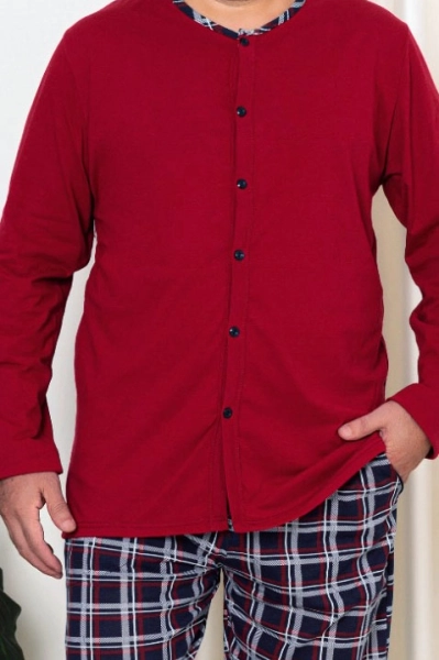 Royalfashion Herren Baumwolle Karierte Pyjamas XXL