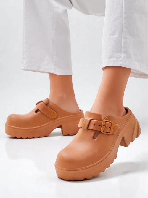 Royalfashion Жіночі гумові босоніжки на підборах Voxones