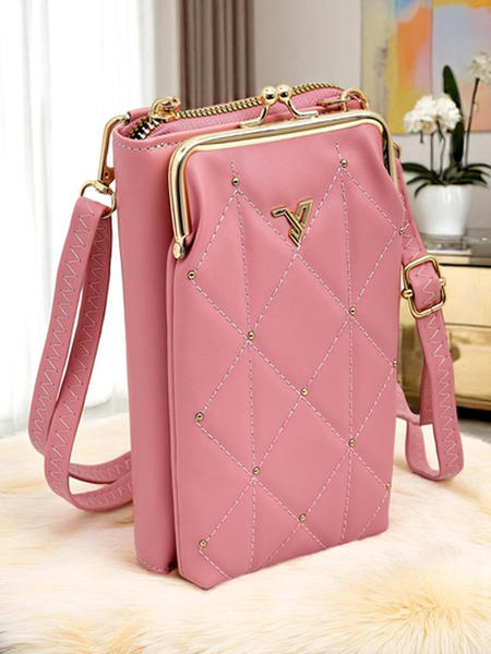 Royalfashion Multifunktionale Handtasche-Geldbörse mit Umhängeband Gesteppt Charm