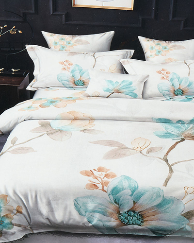 Royalfashion Florale Bettwäsche 200x220 4er Set