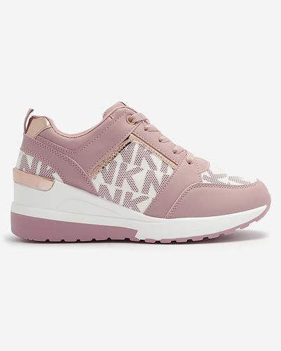 Pinke Damen-Sneakers mit verstecktem Anker Qasvy- Footwear