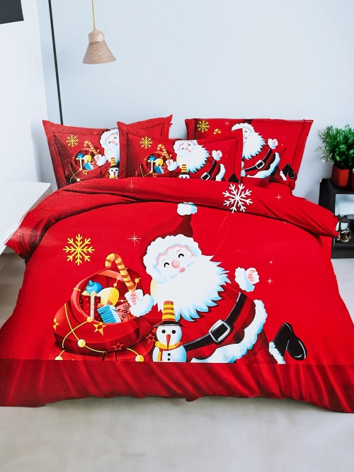 Royalfashion Різдвяне білизняне 160x200 набір з 3 штук