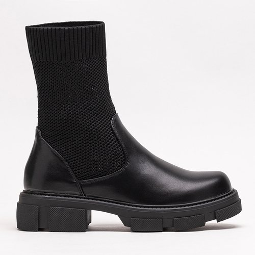 Жіночі чорні ажурні ботильйони від Roibu - Shoes