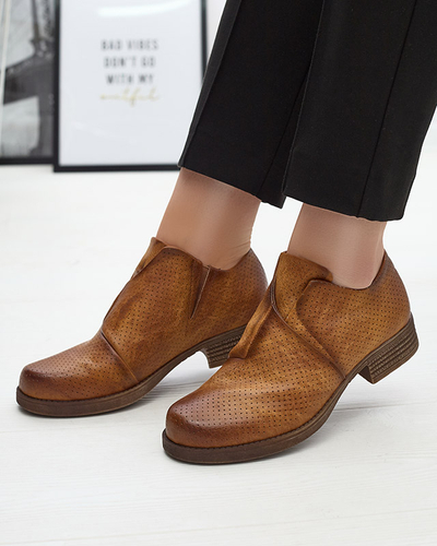 Camel Halbstiefel aus Öko-Leder Ilioppa- Footwear