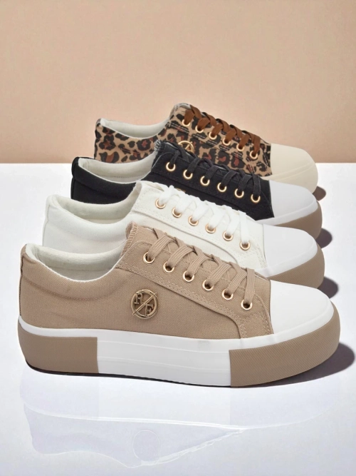 Бежеві жіночі Aurelio Canvas Sneakers