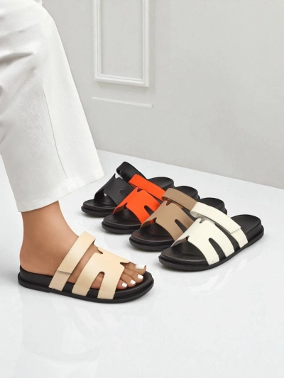 Royalfashion Damen-Sandalen aus Öko-Leder ReppiFlex